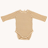 Quincy Mae 1-3M Striped Printed Bodysuit