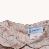 Vestido beige con flores Jacadi 9-12M