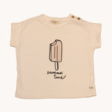 Camiseta blanca helado Búho 3-6M