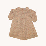 Vestido beige con flores Jacadi 9-12M
