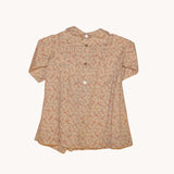 Vestido beige con flores Jacadi 9-12M
