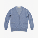 Lebor Gabala Dusty Blue V-Neck Cardigan