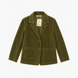 Nice Things Paloma S. Olive Green Corduroy Blazer