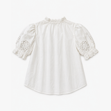 & Other Stories White Broderie Anglaise Blouse