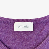 Jersey lila escote en pico American Vintage S