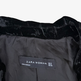 Americana de terciopelo negro ZARA S