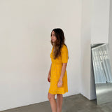 & Other Stories Yellow Printed Dress