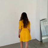 & Other Stories Yellow Printed Dress