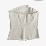 Top corsetero denim crudo ZARA M