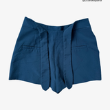 Blue shorts with belt ZARA M
