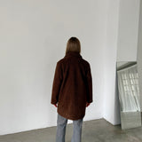 Simorra Brown Textured Coat
