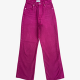 Jean wide leg rosa tiro alto ZARA 36