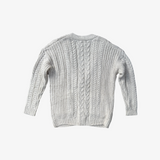 Cardigan de punto trenzado beige BROWNIE XXS