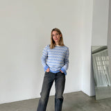 Jersey estampado en azul y blanco Sita Murt