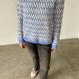 Jersey estampado en azul y blanco Sita Murt