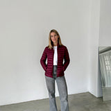 JOTT Burgundy Lightweight Puffer Jacket