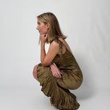 Just Cavalli Fitted Ruched Midi Dress