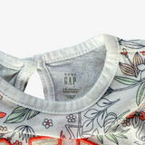 Body blanco y naranja estampado GAP 3-6 M