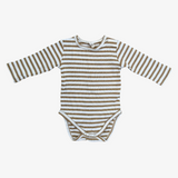 Quincy Mae Striped Print Bodysuit 0-3M