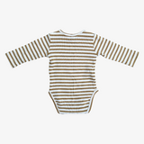 Quincy Mae Striped Print Bodysuit 0-3M