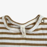 Quincy Mae Striped Print Bodysuit 0-3M