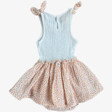 White dress with orange flowers Owl 6M