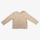 Petit Indi Beige Wool T-shirt 3Y