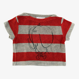 Red striped short sleeve t-shirt Bobo Choses 12-18M