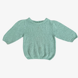MY LITTLE COZMOS 24M green knit sweater