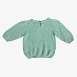MY LITTLE COZMOS 24M green knit sweater