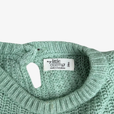 MY LITTLE COZMOS 24M green knit sweater