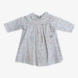 Vestido beige con flores Jacadi 12M