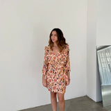 Vestido floral de manga larga Laura Laval Paris