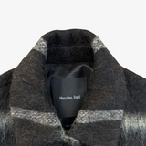 Chaqueta corta de lana a cuadros Massimo Dutti S