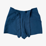 Shorts azul con cinturón ZARA M