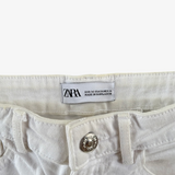 Shorts blancos high waisted ZARA 36