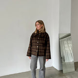 The Tiny Big Sister Grey Khaki Short Coat