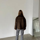 The Tiny Big Sister Grey Khaki Short Coat