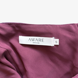 Vestido invitada estampado floral escote drapeado AWARE BARCELONA S