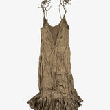 Just Cavalli Fitted Ruched Midi Dress