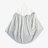 Vestido corto globo blanco ZARA M