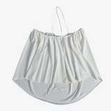 Vestido corto globo blanco ZARA M