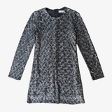 Vestido mini lentejuelas manga larga ZARA S