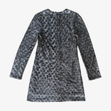 Vestido mini lentejuelas manga larga ZARA S