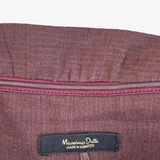 Vestido largo palabra de honor marrón MASSIMO DUTTI XS