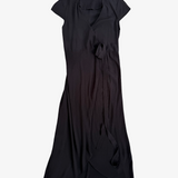 Vestido negro largo con cintas laterales & OTHER STORIES 36