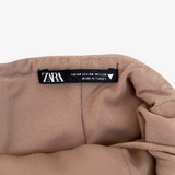 Vestido lino marrón ZARA M