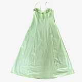 Vestido largo verde lima ZARA XS