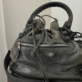 Balenciaga Giant Brogues Covered Pompon Bag