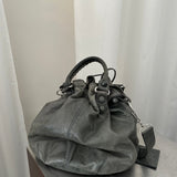 Balenciaga Giant Brogues Covered Pompon Bag